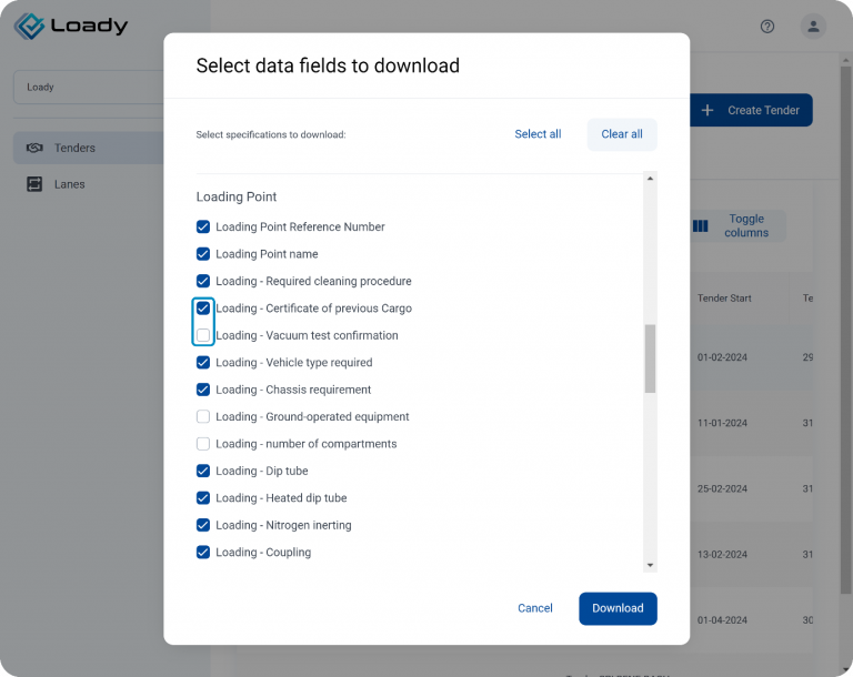 Release 07.2024 – Discover new Loady features in Loady4Tender, Loady2Share & LoadyConnect